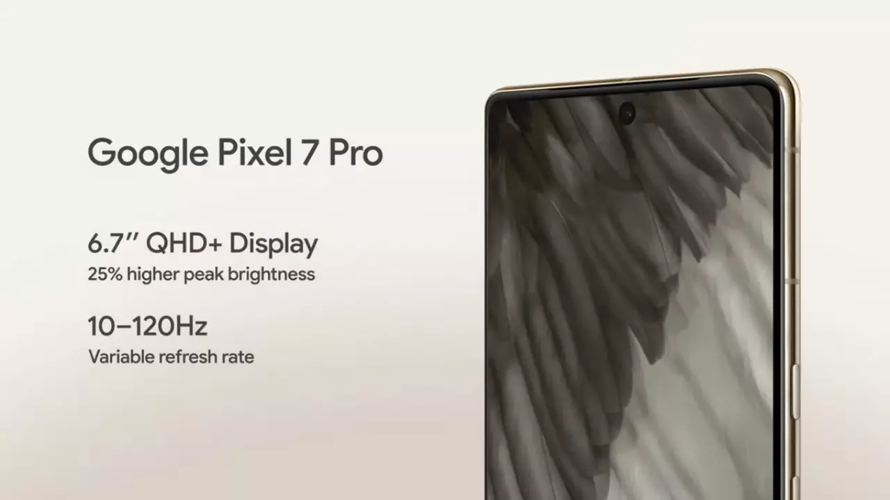 Màn hình Pixel 7 Pro mang đến khả năng hiển thị sắc nét, thao tác mượt mà