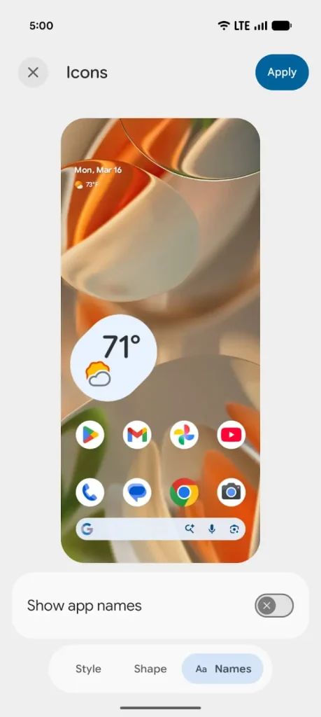 Android 17 Beta 3 app labels 2