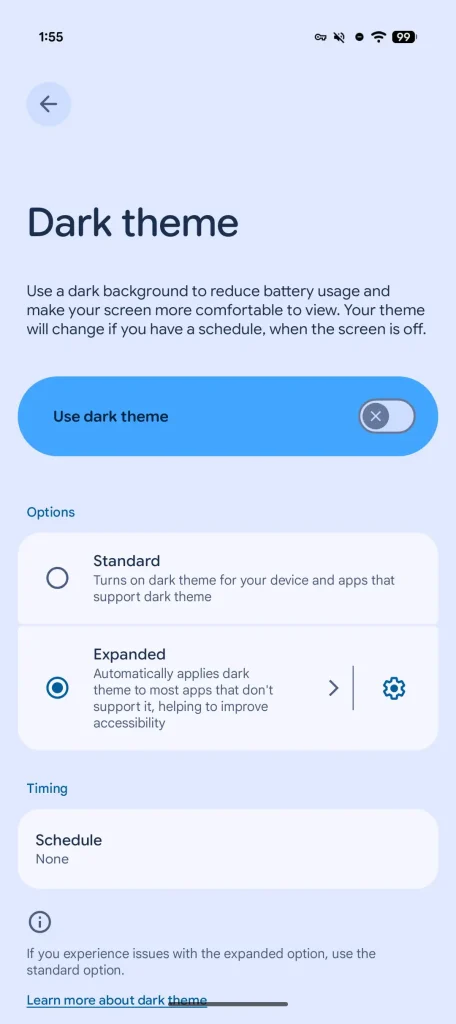 Android 17 Beta 3 dark theme 1