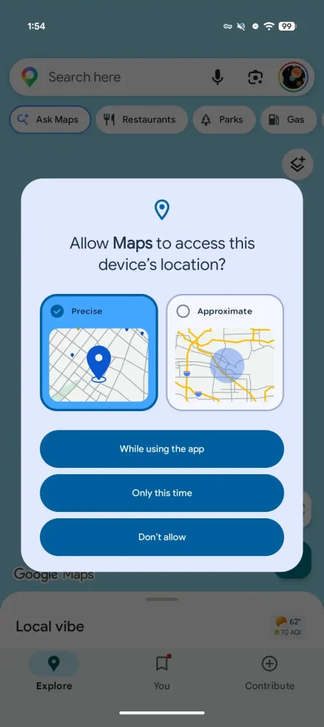 Android 17 Beta 3 location permissions