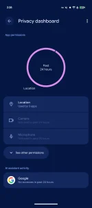 Android 17 QPR1 Beta 2 privacy dashboard 1